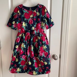 NWT Janie & Jack Girls Floral Occasion Dress Sz 10